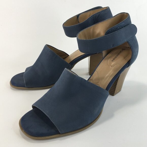 Giani Bernini Vira Blue Leather Sandals Size 9.5M - Picture 4 of 11